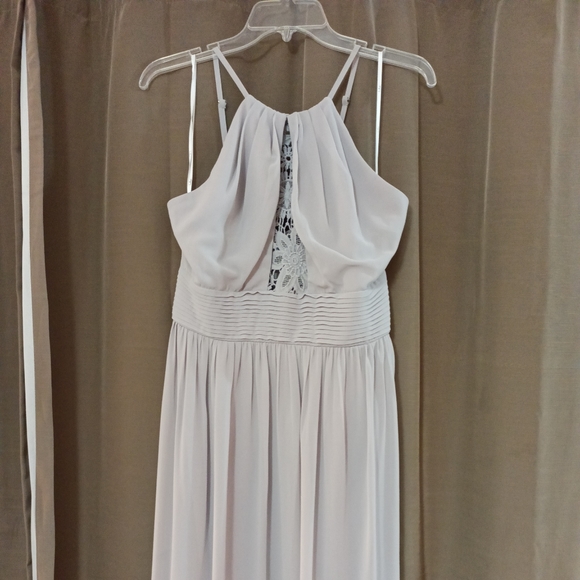 Lulu's Cherish The Night Grey Lace Maxi Dress XL - Picture 3 of 8